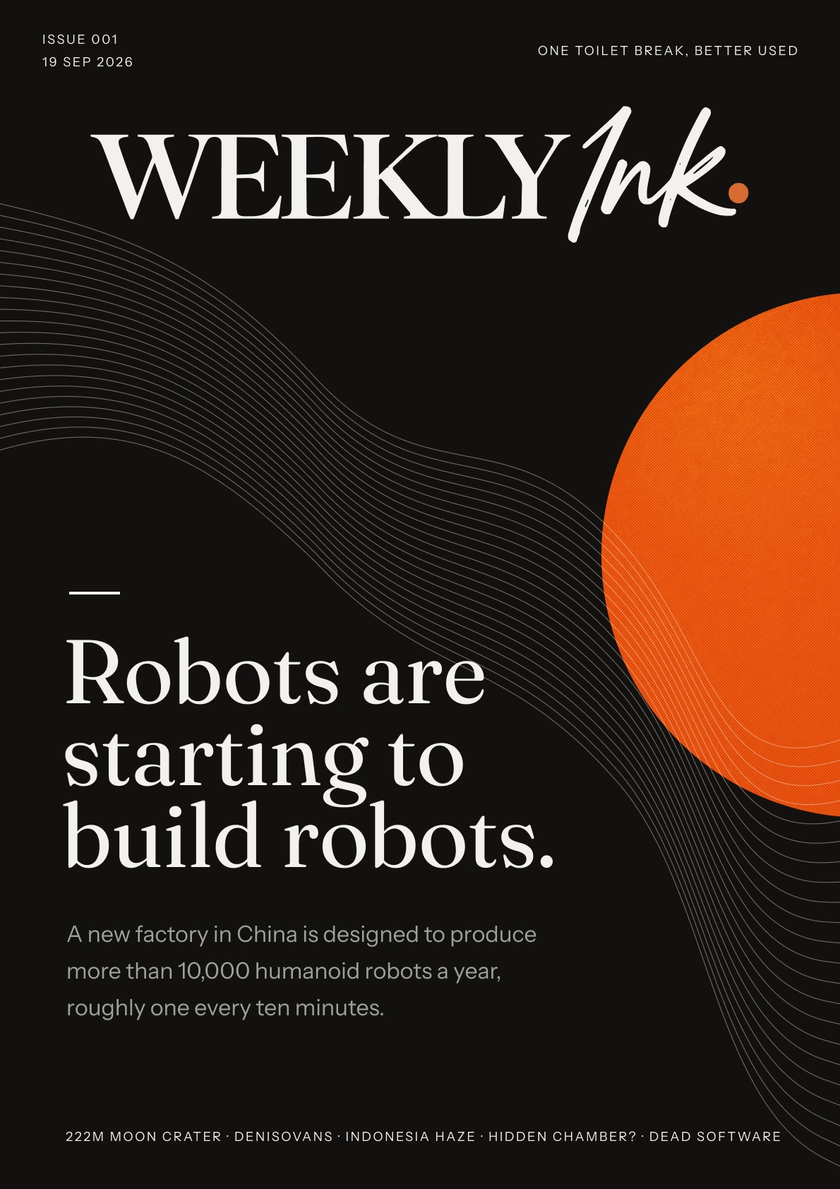 Weekly Ink Issue 001 cover