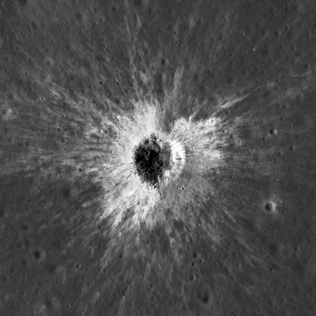McGetchin crater photographed by NASA's Lunar Reconnaissance Orbiter